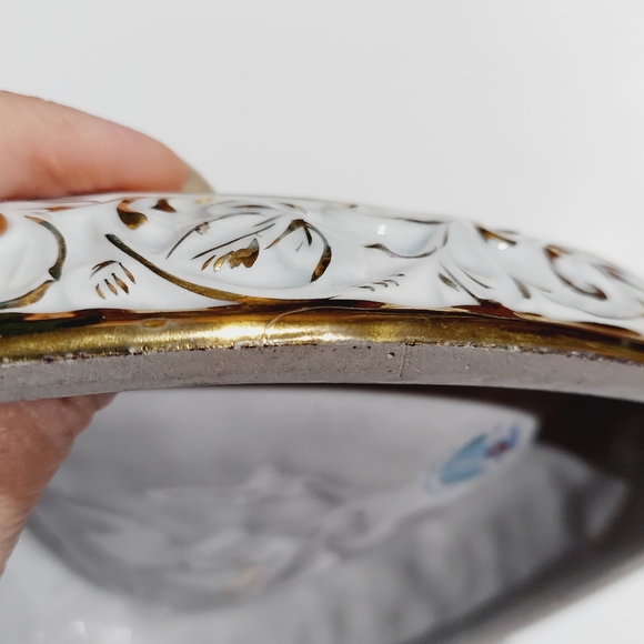 Vintage midcentury Capodimonte Italy cherub ashtray Italian porcelain ashtray - Picture 13 of 13